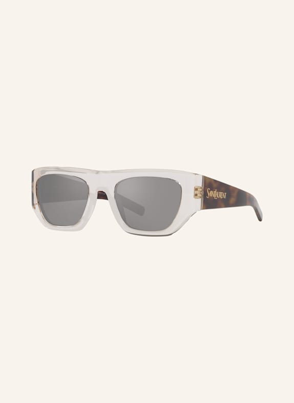 SAINT LAURENT Sonnenbrille YS000619 1890V1 - HELLBRAUN/ SILBER