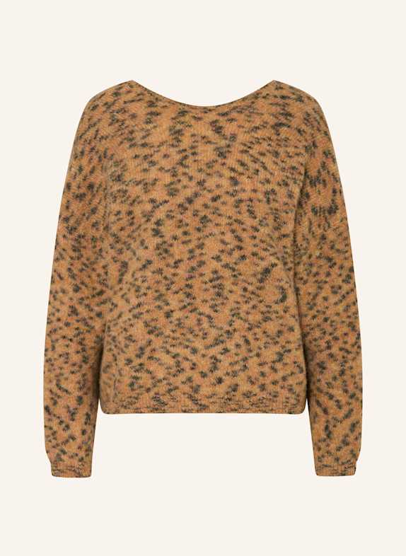ba&sh Pullover LEOPOLD mit Alpaka BEIGE/ DUNKELGRAU