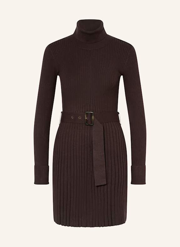 REISS Strickkleid DUNKELBRAUN