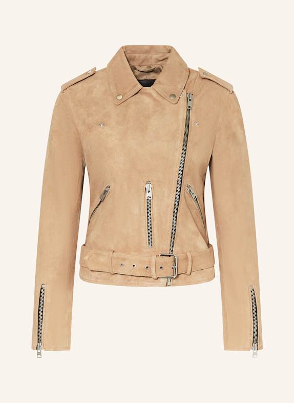 ALLSAINTS Lederjacke BALFERN BEIGE