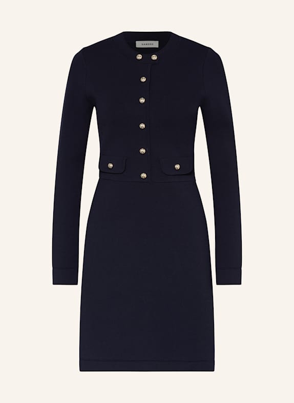 SANDRO Strickkleid DUNKELBLAU