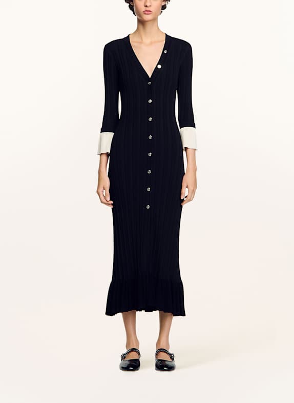 SANDRO Sukienki koszulowe WEEKEND Max Mara CZARNY/ BIAŁY
