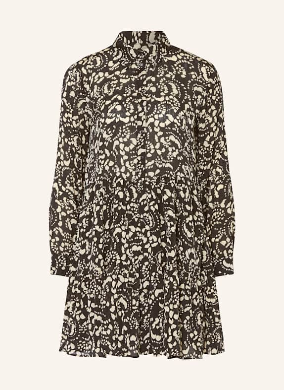 ba&sh Hemdblusenkleid EFLAVA SCHWARZ/ CREME