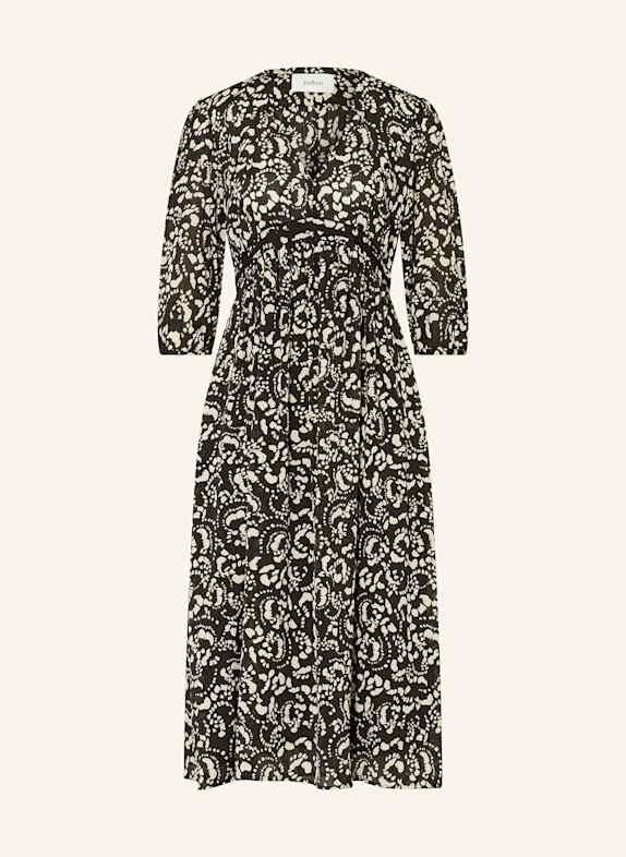 ba&sh Kleid ERRY mit 3/4-Arm SCHWARZ/ CREME