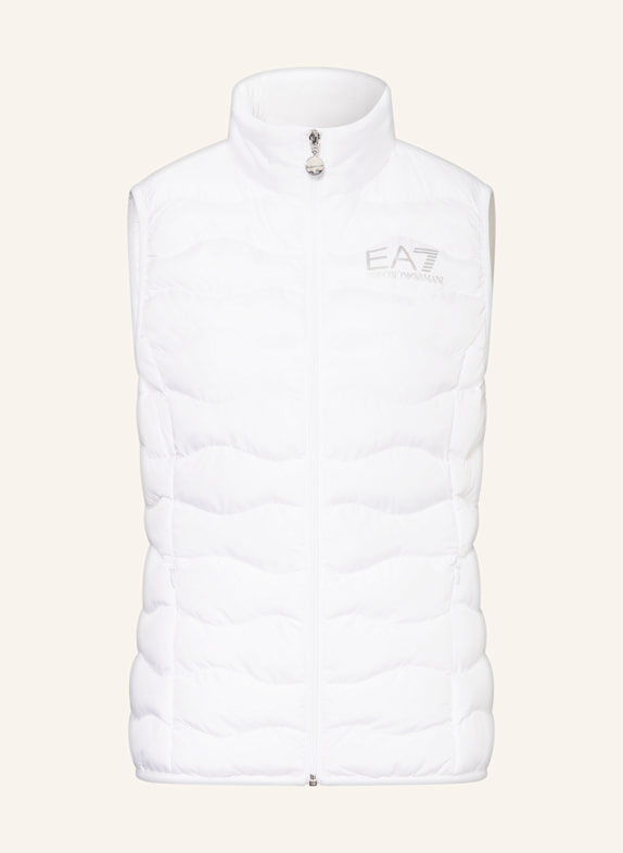 EA7 EMPORIO ARMANI Kamizelka funkcyjna WOVEN BOMBER BIAŁY