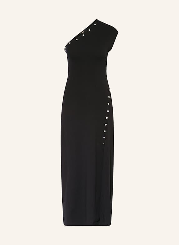 maje One-Shoulder-Kleid mit Cut-out SCHWARZ