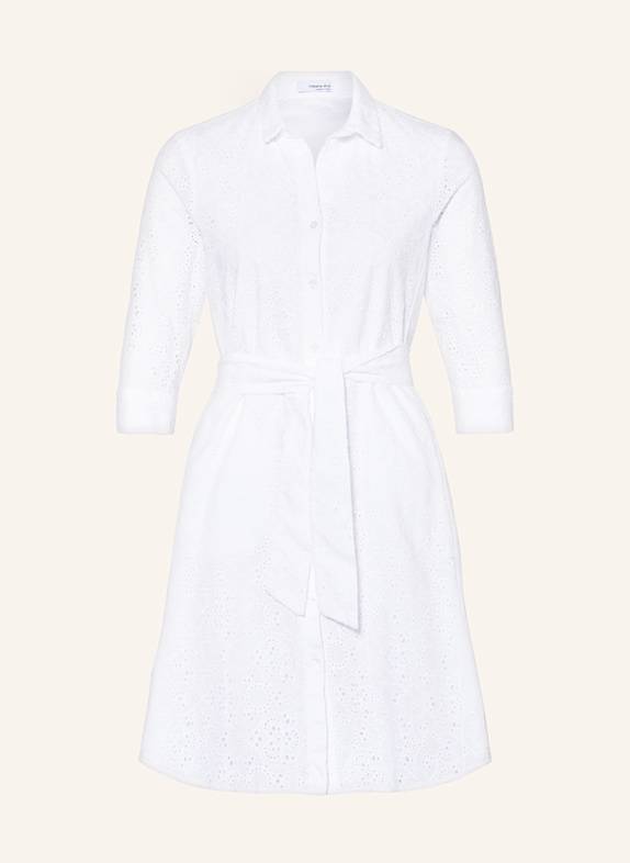 rossana diva Hemdblusenkleid aus Lochspitze mit 3/4-Arm WEISS