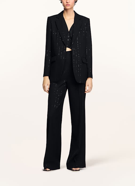 SANDRO Blazer mit Pailletten SCHWARZ