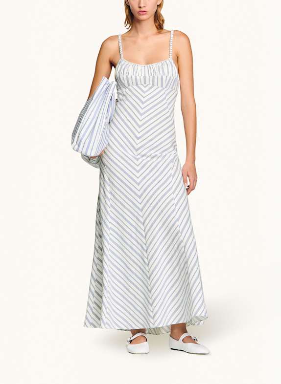 SANDRO Kleid WEISS/ BLAU