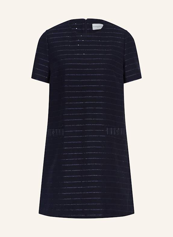 CLAUDIE PIERLOT Kleid mit Glitzergarn und Pailletten DUNKELBLAU