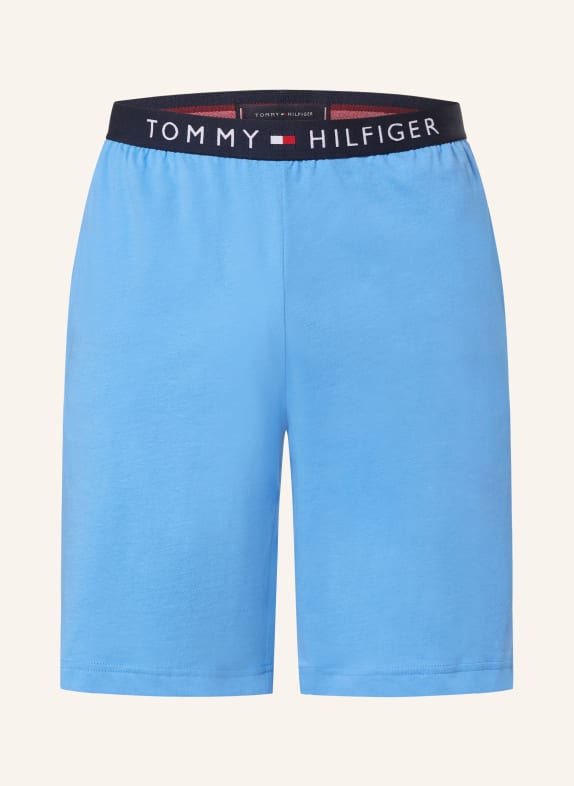 TOMMY HILFIGER Pyžamové šortky MODRÁ