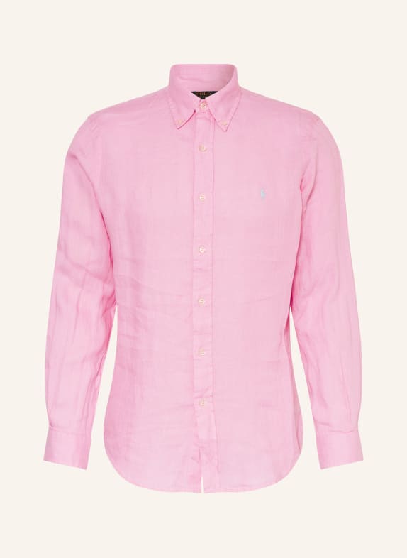 POLO RALPH LAUREN Linen shirt Custom Fit PINK