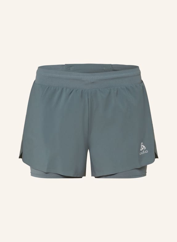 odlo 2-in-1 running shorts ZEROWEIGHT with mesh GRAY