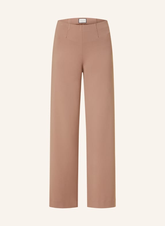 SEDUCTIVE Wide leg trousers KIMBERLY in jersey CAMEL