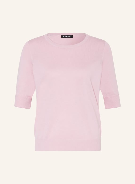 REPEAT Sweater with 3/4 sleeves PINK
