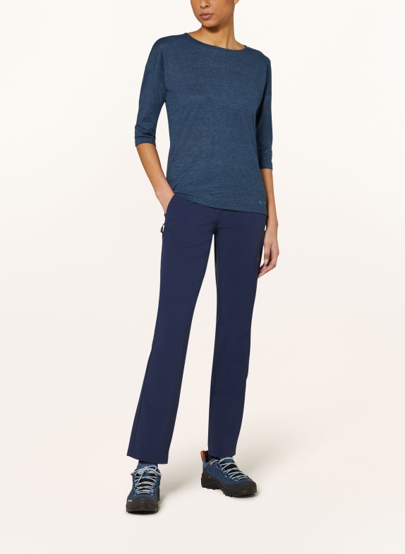 VAUDE T-shirt NEYLAND met 3/4-mouwen DONKERBLAUW