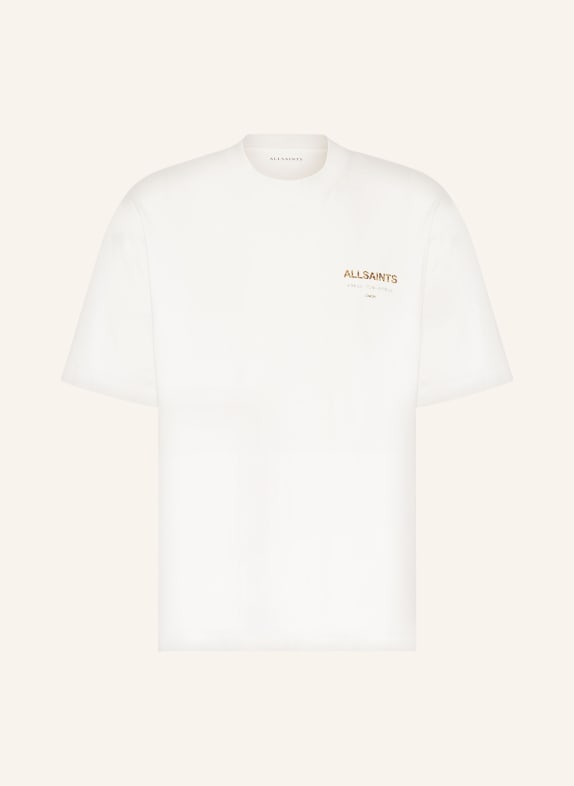 ALLSAINTS T-Shirt UNDERGROUND WEISS/ GELB/ BRAUN