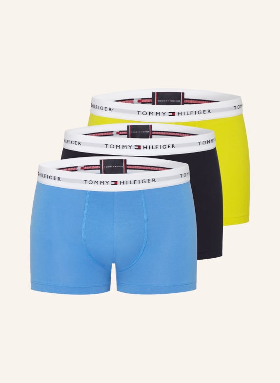 TOMMY HILFIGER 3er-Pack Boxershorts 0XN Valley Yellow/Blue Spell/Des Sky