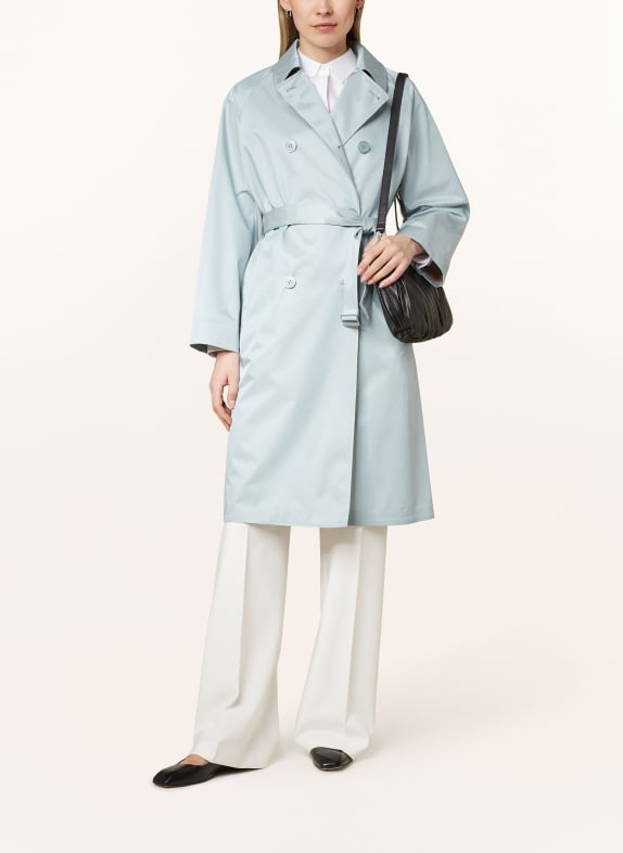 DUNO Trench coat TURQUOISE