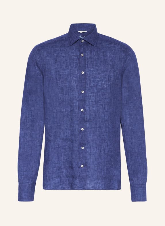 Stenströms Linen shirt slim fit DARK BLUE