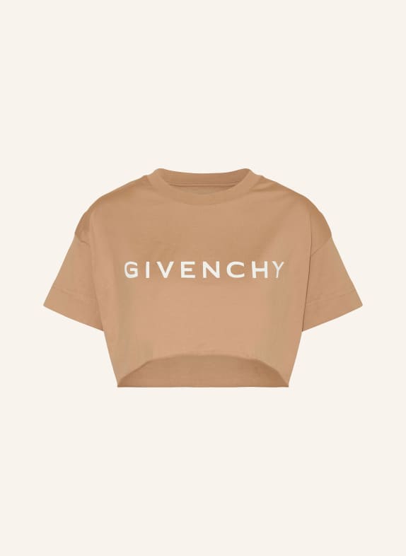 GIVENCHY Cropped-Shirt BEIGE/ WEISS