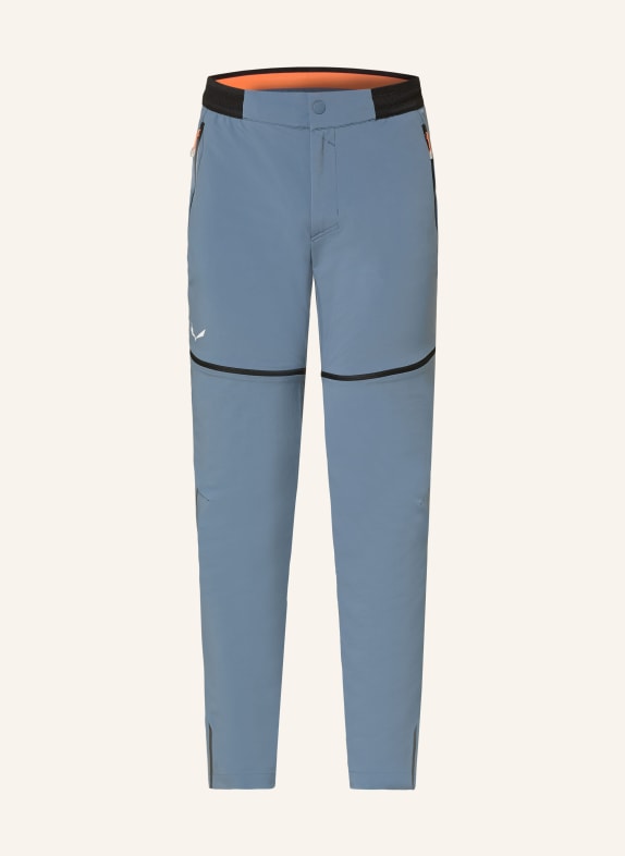 SALEWA Zip-off pants PEDROC BLUE GRAY/ BLACK