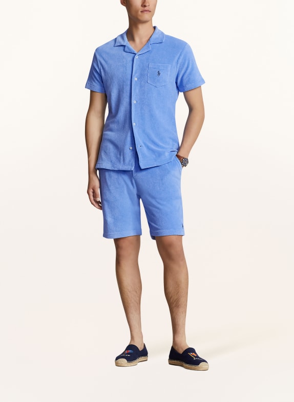 POLO RALPH LAUREN Resort shirt TERRY comfort fit made of terry cloth BLUE