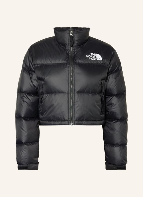 THE NORTH FACE Cropped down jacket BLACK