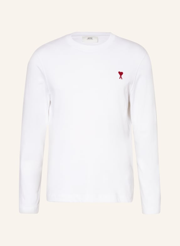 AMI PARIS Long sleeve shirt WHITE