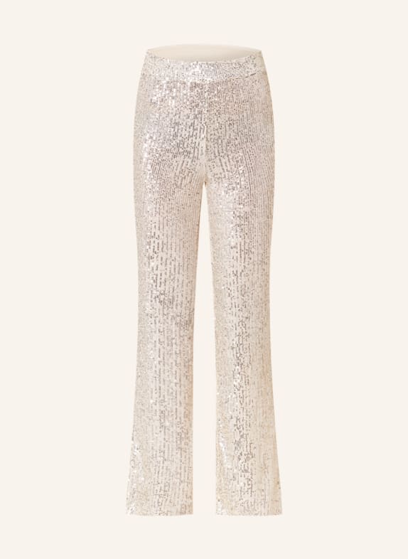 ONLY Trousers with sequins SILVER
