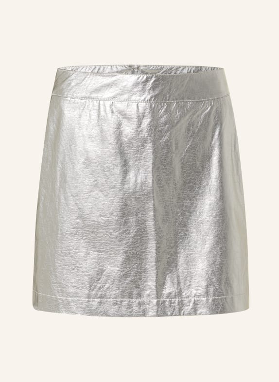 gina tricot Skirt in leather look SILVER