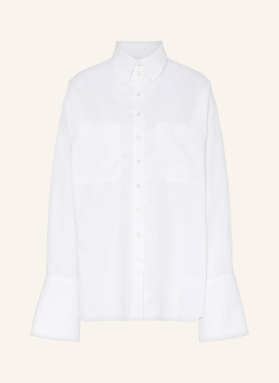 black palms Oversized shirt blouse WOLLY WHITE