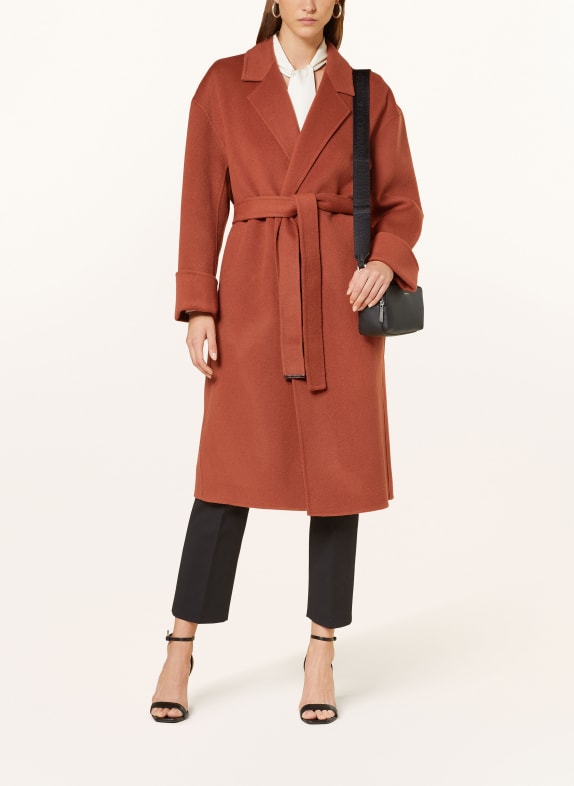 Calvin Klein Wool coat COGNAC