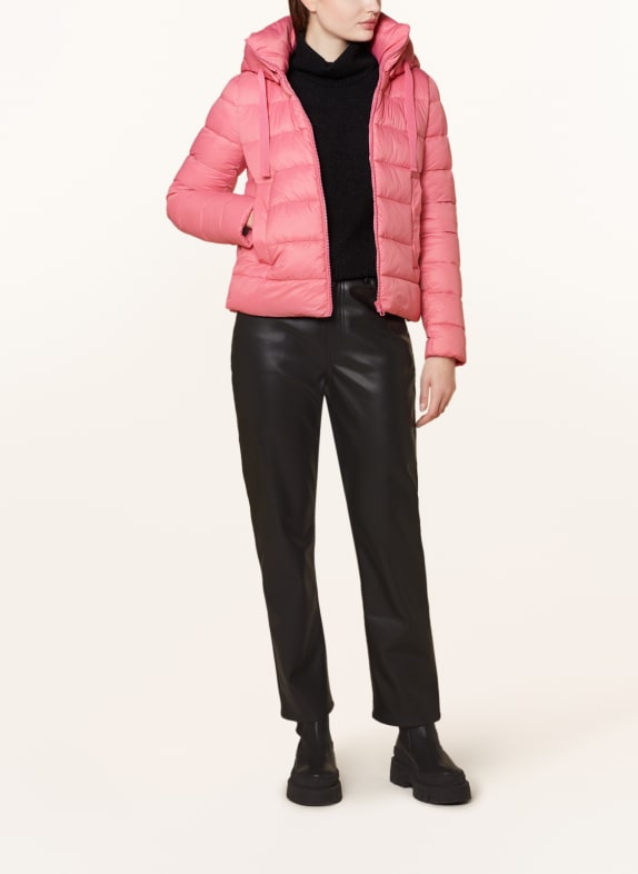 Marc O'Polo Quilted jacket with detachable hood PINK