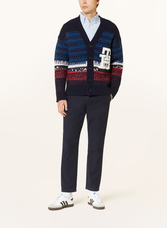 TOMMY HILFIGER Chino Extra Slim Fit MÖRKBLÅ
