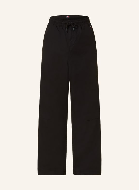 TOMMY JEANS Trousers relaxed fit BLACK