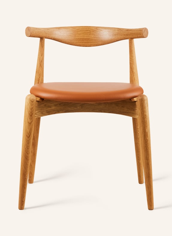CARL HANSEN AND SØN Stuhl CH20 HELLBRAUN / DUNKELORANGE