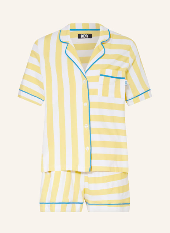 DKNY Shorty pajamas WHITE/ YELLOW
