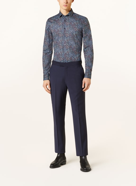 OLYMP Hemd Super Slim Fit BLAU / GRÜN