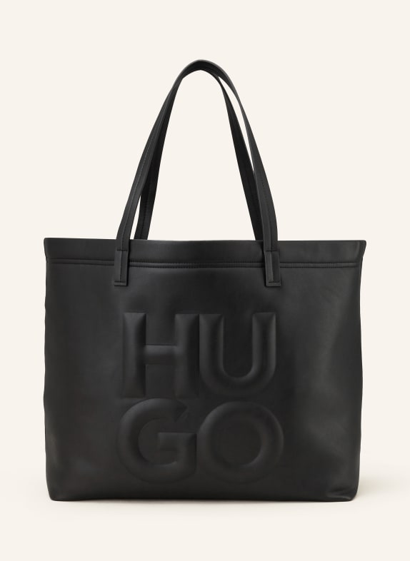 HUGO Shopper BEL with pouch BLACK