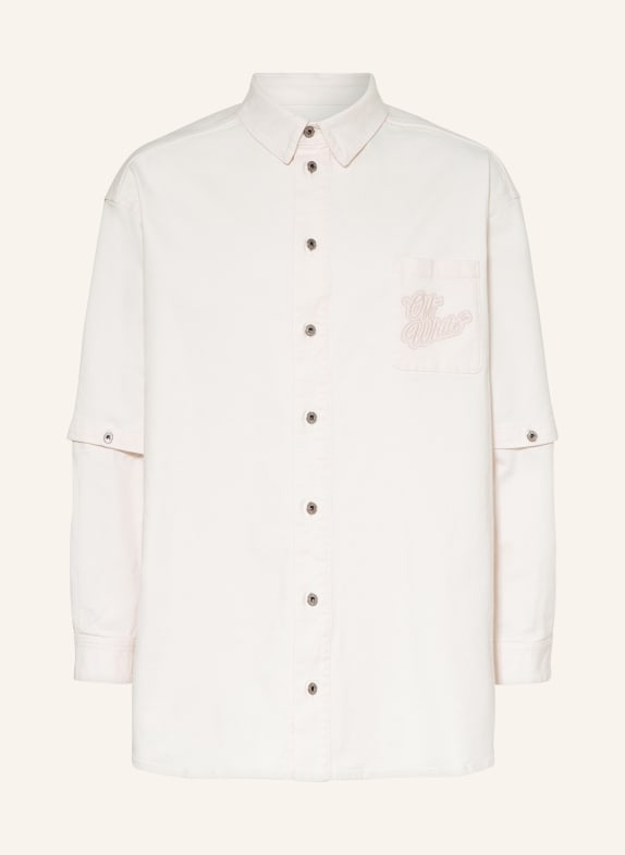 Off-White Overshirt mit abnehmbaren Ärmeln WEISS