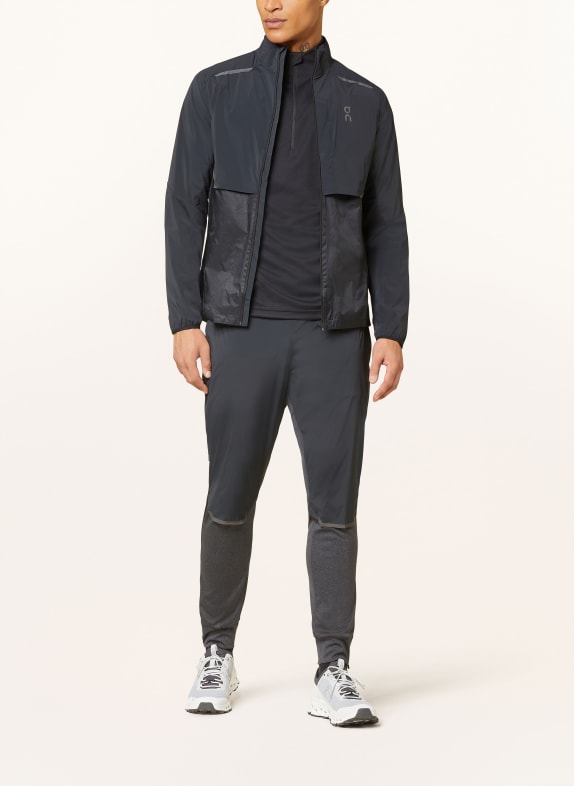 On Hardloopjack WEATHER ZWART