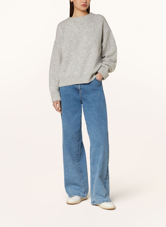 American Vintage Trui VITOW met alpaca LICHTGRIJS