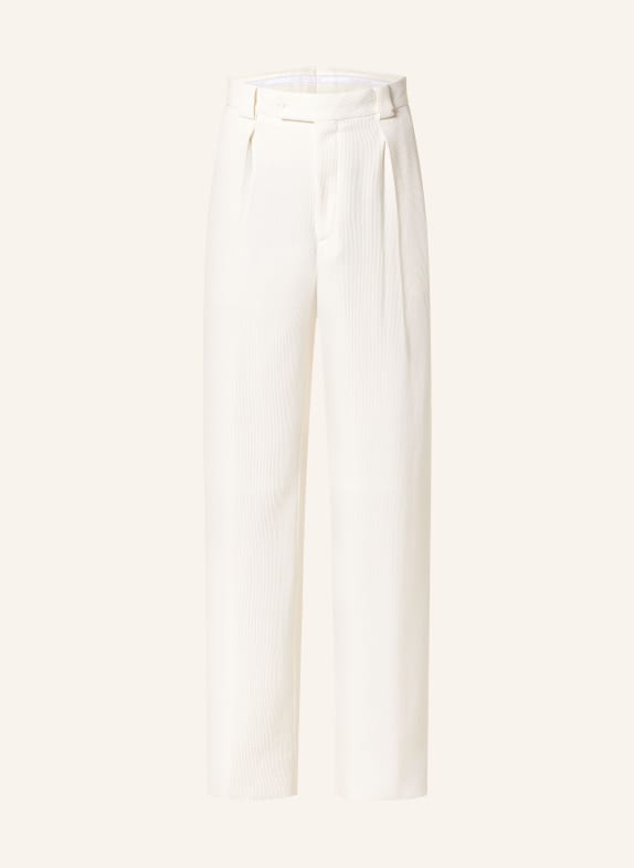GIORGIO ARMANI Spodnie garniturowe regular fit U0BN Brilliant White
