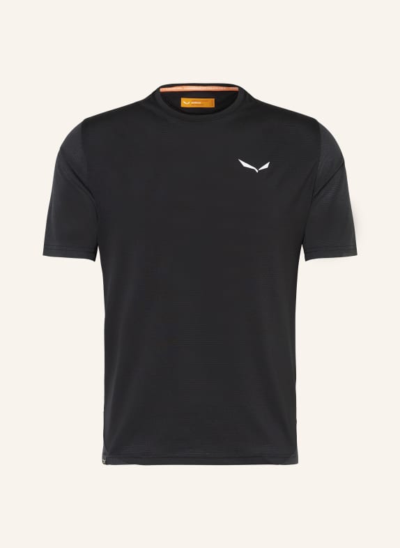 SALEWA T-shirt PEDROC DRY'TON BLACK/ DARK GRAY