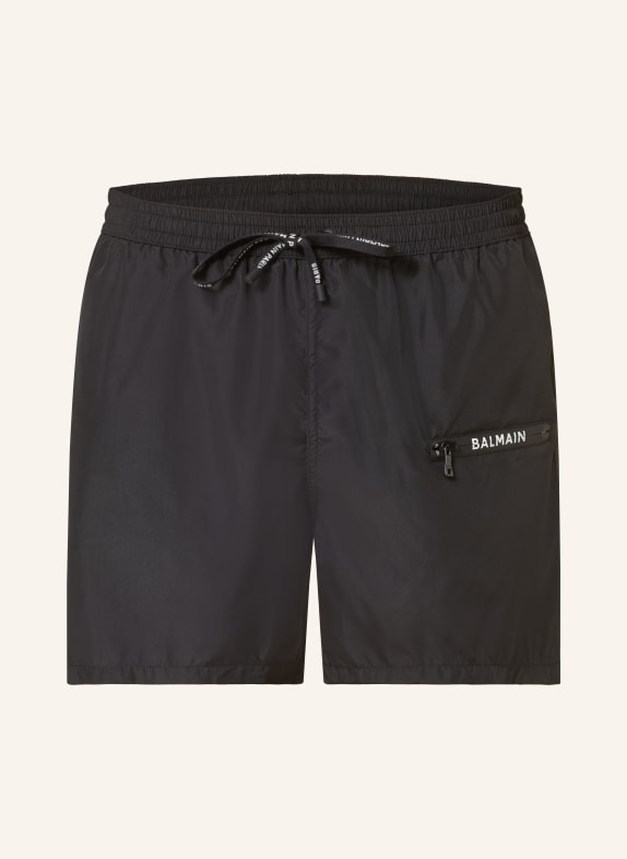 BALMAIN Swim shorts BLACK