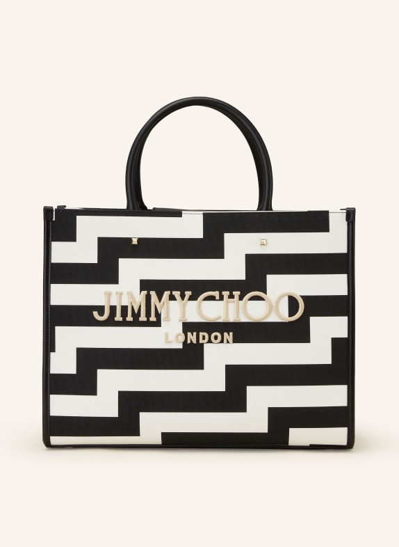 JIMMY CHOO Shopper AVENUE M BLACK/ WHITE