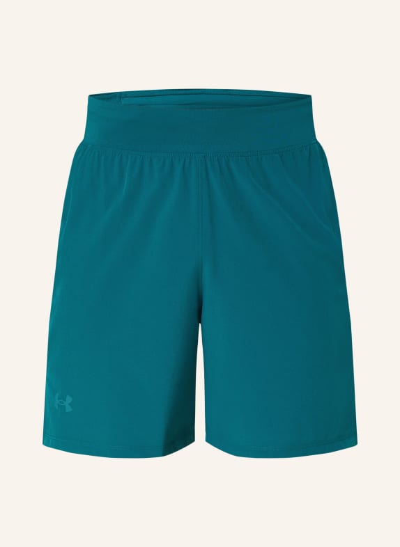 UNDER ARMOUR 2-in-1 running shorts UA LAUNCH ELITE TEAL