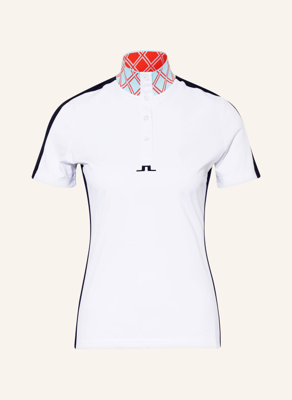 J.LINDEBERG Performance polo shirt WHITE/ BLACK
