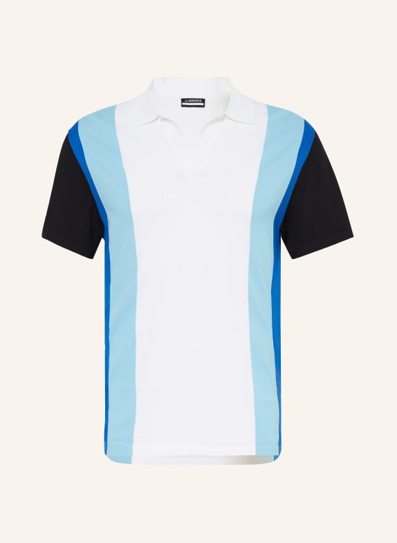 J.LINDEBERG Performance polo shirt WHITE/ LIGHT BLUE/ DARK BLUE